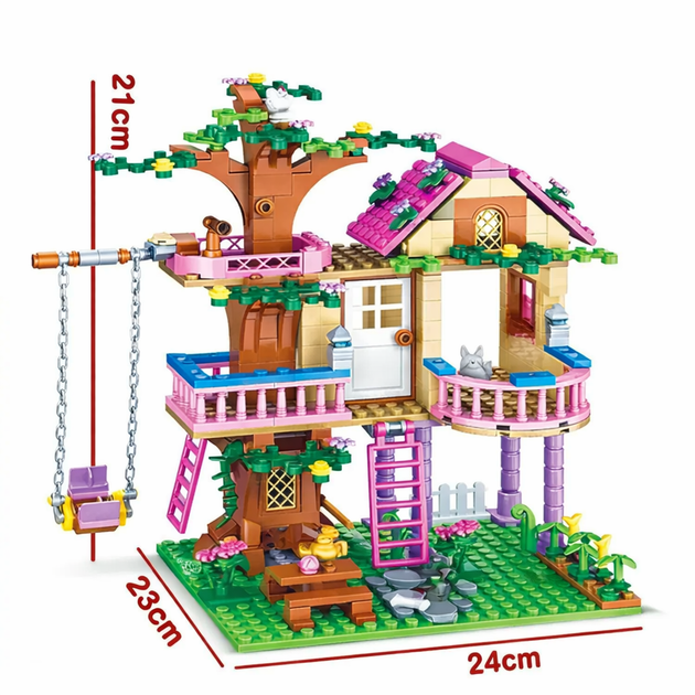 Конструктор дом на дереве Friends 504 детали с фигурками совместим с LEGO Ig0100510 - изображение 3