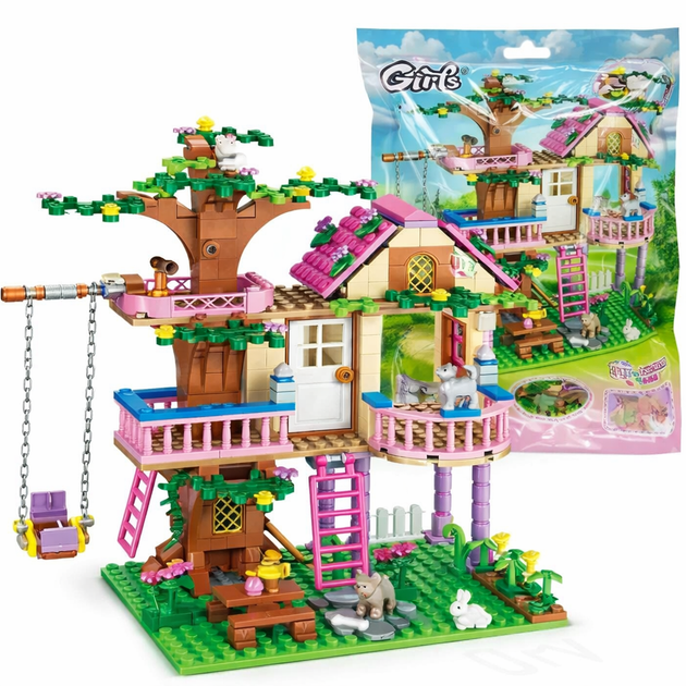 Конструктор дом на дереве Friends 504 детали с фигурками совместим с LEGO Ig0100510 - изображение 6