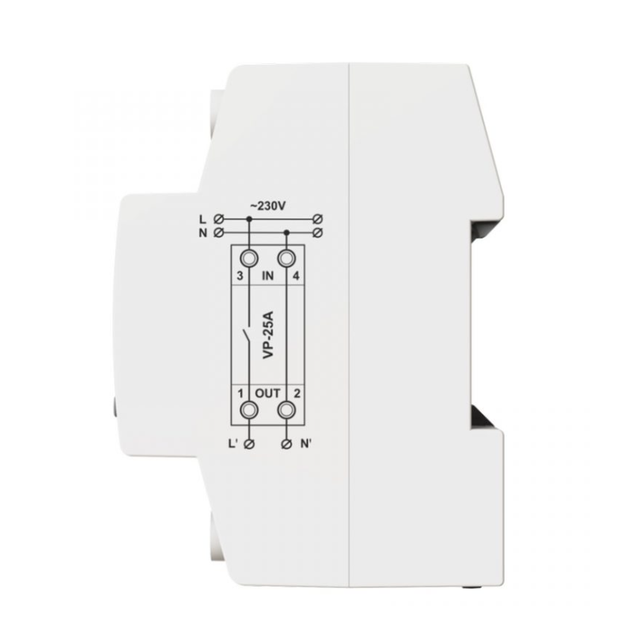 Реле напруги DigiTOP VP-25A M2R - Фото 3 Реле напруги DigiTOP VP-25A M2R - зображення 3