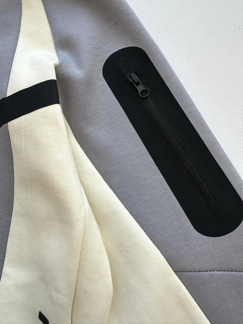 Спортивний костюм Tech Dry Fit без утеплення толстовка на змійці (зіпка) і штани широкі сірий 16 170-176 - Фото 7 Спортивний костюм Tech Dry Fit без утеплення толстовка на змійці (зіпка) і штани широкі сірий 16 170-176 - зображення 7