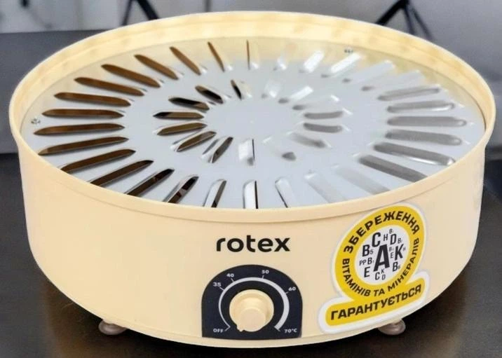 Сушарка Rotex для швидкого сушіння фруктів та овочів, 20 л, 520 Вт, електросушка Бежевий (O26) - изображение 2