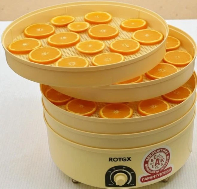 Сушилка Rotex для быстрой сушки фруктов и овощей, 6 ярусов, Бежевый (O66) - Фото 3 Сушилка Rotex для быстрой сушки фруктов и овощей, 6 ярусов, Бежевый (O66) - изображение 3