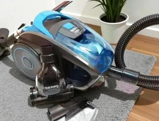 Циклонний пилосос Rainberg 3700Вт, з турбощіткою, для ефективного прибирання будинку, Синій (Т256) - зображення 3
