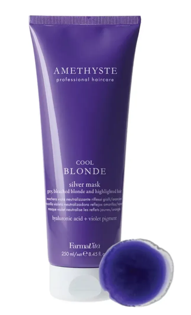 Маска для нейтрализации желтизны FarmaVita Amethyste Cool Blonde Silver Mask 250 мл - Фото 1 Маска для нейтрализации желтизны FarmaVita Amethyste Cool Blonde Silver Mask 250 мл - изображение 1