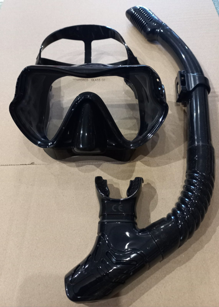 Маска и трубка с сухим клапаном Dive Hunter ,,Full Dry,, для плавания подводной охоты дайвинга снорклинга - Фото 1 Маска и трубка с сухим клапаном Dive Hunter ,,Full Dry,, для плавания подводной охоты дайвинга снорклинга - изображение 1