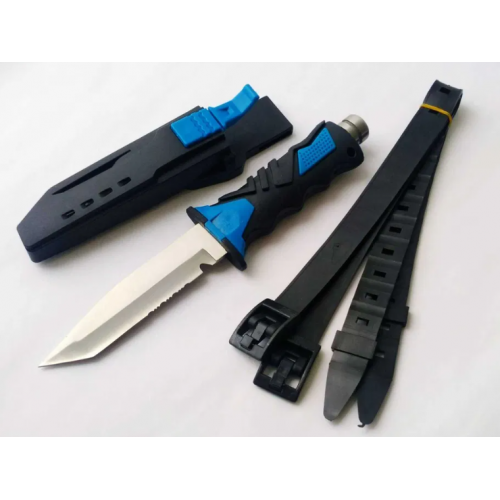 Нож подводный Dive Hunter "Scorpion Blue" для дайвинга подводной охоты - Фото 1 Нож подводный Dive Hunter "Scorpion Blue" для дайвинга подводной охоты - зображення 1