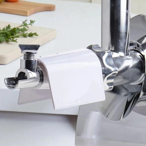 Мясорубка электрическая Domotec с соковыжималкой 2800 Вт, с функцией реверса и сменными насадками, Красная (9ІО2) - Фото 4 Мясорубка электрическая Domotec с соковыжималкой 2800 Вт, с функцией реверса и сменными насадками, Красная (9ІО2) - изображение 4