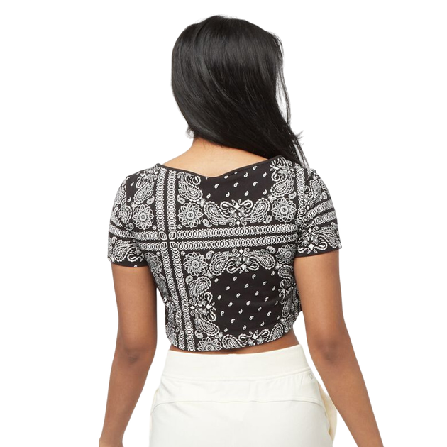 Жіноча бавовняна коротка футболка-бандана Champion CropTop XS 115127 KL001 (XS) - Фото 2 Жіноча бавовняна коротка футболка-бандана Champion CropTop XS 115127 KL001 (XS) - изображение 2