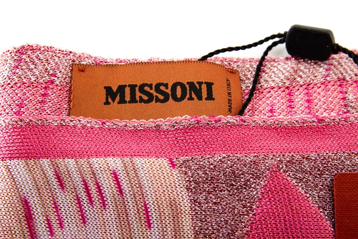 Жіночий рожевий візерунчастий шарф Missoni Bea 200 x 35 см SC13VMD8858 - Фото 3 Жіночий рожевий візерунчастий шарф Missoni Bea 200 x 35 см SC13VMD8858 - изображение 3
