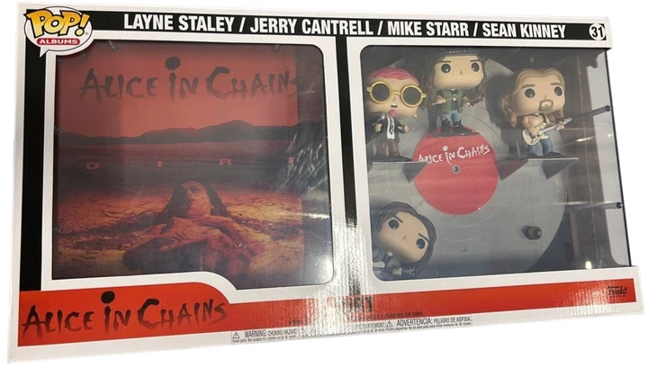 Набір фігурок Funko Pop! Albums Deluxe Alice in Chains Layne Staley Jerry Cantrell Mike Starr Sean Kinney 4 шт (889698614405) (955555913964001) - Уцінка - зображення 2