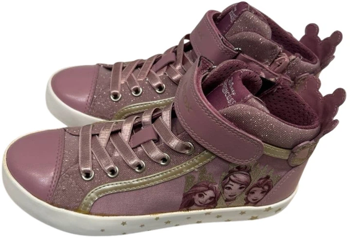 Дитячі високі кеди для дівчинки Geox J254GB011AJ-C8233 31 Рожеві (8050036549495) (955555910002987) - Уцінка - зображення 5