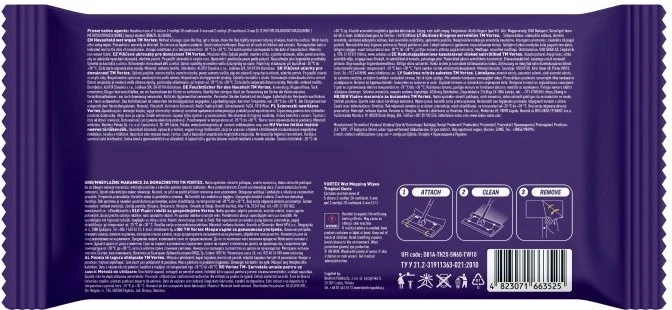 Ściereczki nawilżane Vortex Tropical Oasis do mycia podłóg 15 szt (4823071663525) - obraz 2