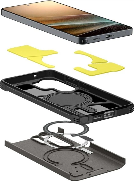 Чохол Spigen Tough Armor Mag MagSafe для Samsung Galaxy S26 Ultra Gunmetal (ACS10685) - зображення 8