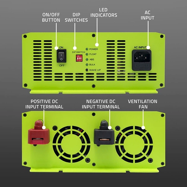 Inteligentna ładowarka Qoltec Monolith do akumulatora LiFePO4/AGM/GEL/SLA 12 V 90 A (5901878519197) - Zdjęcie 10 Inteligentna ładowarka Qoltec Monolith do akumulatora LiFePO4/AGM/GEL/SLA 12 V 90 A (5901878519197) - obraz 10