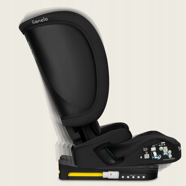 Дитяче автокрісло Lionelo ORIN I-SIZE BLACK CARBON - зображення 5