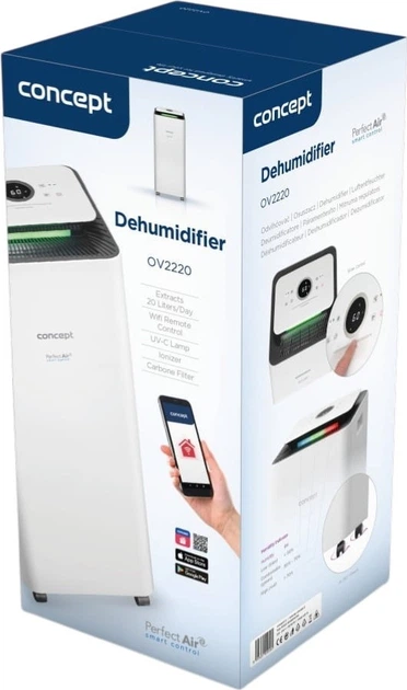 Осушувач та очищувач повітря Concept Perfect Air Smart OV2220 - зображення 12
