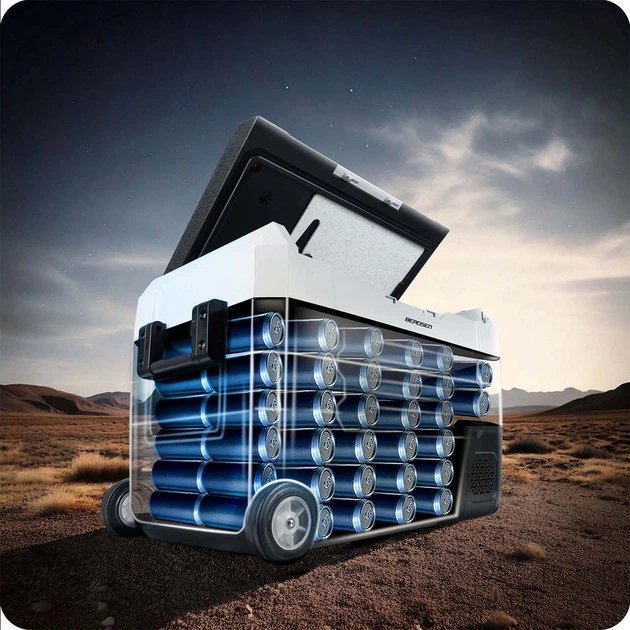 Холодильник туристичний компресорний Berdsen Icemax 400 40 л Чорно-сірий (5903890631086) - зображення 8