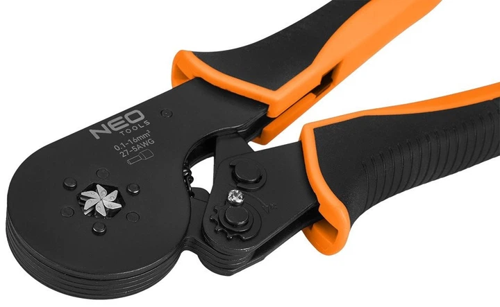 Szczypce Neo Tools  01-548 do zaciskania końcówek tulejkowych 6 kamieni średnica tulejek 0.1 - 16 mm2 (5907558421842) - obraz 3