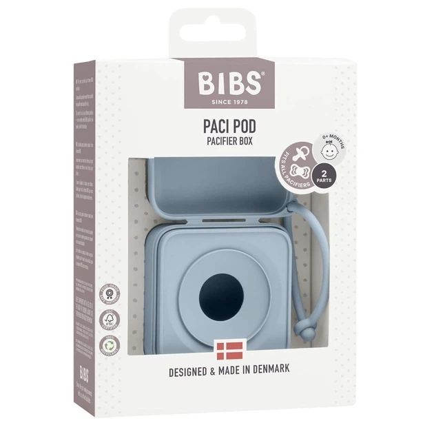 Контейнер для зберігання пустушок BIBS Pacifier Box Baby Blue - изображение 9