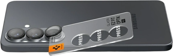 Szkło hartowane Spigen Optik Pro HD Glas.TR EZ Fit do Samsung Galaxy S26 Black 2 szt. (AGL11099) - obraz 3