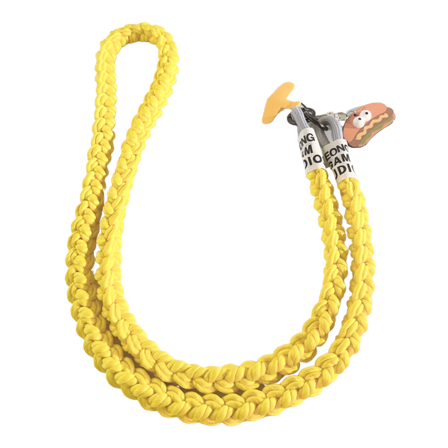 Шнурок на шею Rope Knitting для телефона украшение желтый аксессуар для удобства ношения - изображение 3