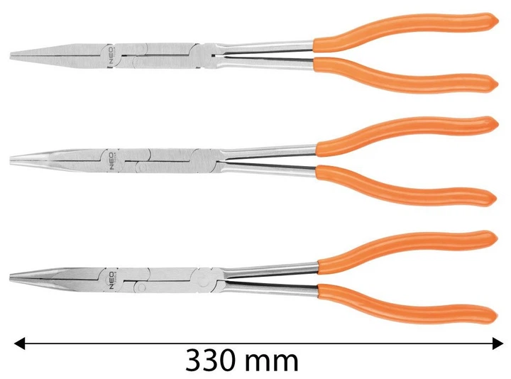 Szczypce Neo Tools 01-293 z podwójnym przegubem CrV zestaw 3 szt (5906692018819) - obraz 6