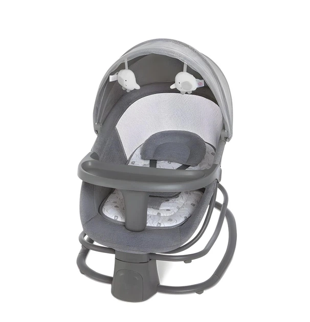 Детский укачивающий центр Mastela 4в1 тёмно-серый, музыка, панель управления (8087) - Фото 3 Детский укачивающий центр Mastela 4в1 тёмно-серый, музыка, панель управления (8087) - изображение 3
