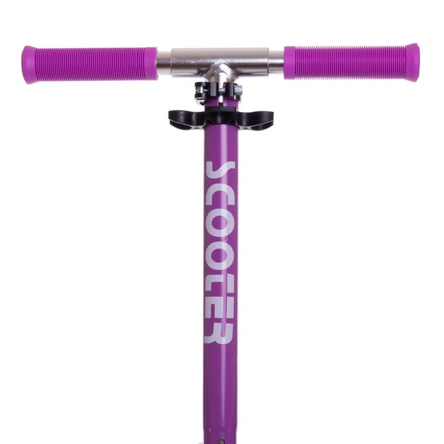 Самокат двухколесный складной с колесами 200мм Scooter 2032 Purple-Black - изображение 8