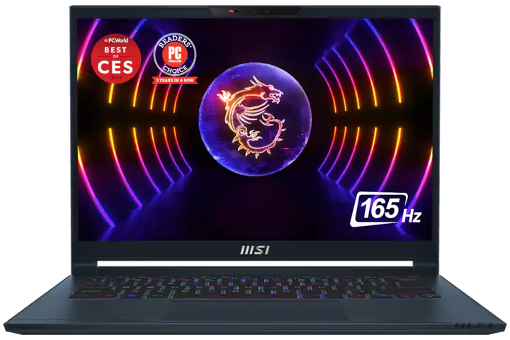 Ноутбук MSI Stealth 14 Studio A13VE Star Blue 14" IPS 1920x1200 165 Гц / Intel Core i7-13620H / NVIDIA GeForce RTX 4050 6 ГБ / RAM 16 ГБ / DDR5 / SSD 512 ГБ / Windows 11 Home / 2.62 кг (A13VE-202US) - Фото 1 Ноутбук MSI Stealth 14 Studio A13VE Star Blue 14" IPS 1920x1200 165 Гц / Intel Core i7-13620H / NVIDIA GeForce RTX 4050 6 ГБ / RAM 16 ГБ / DDR5 / SSD 512 ГБ / Windows 11 Home / 2.62 кг (A13VE-202US) - зображення 1