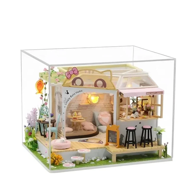 3D Румбокс DIY "Cat Cafe"+ Пылезащитный купол M2111Z - изображение 2