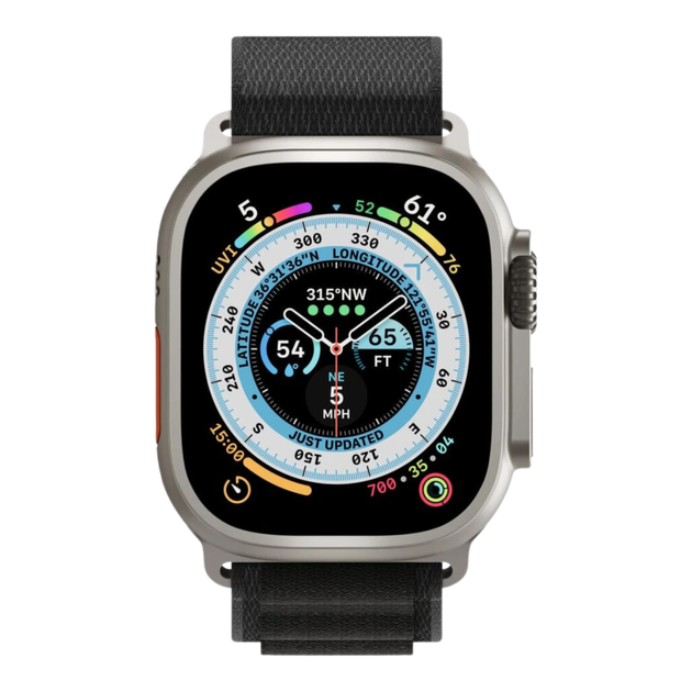 Ремінець Alpine Loop для Apple Watch 42/44/45/49 mm Black - Фото 4 Ремінець Alpine Loop для Apple Watch 42/44/45/49 mm Black - зображення 4
