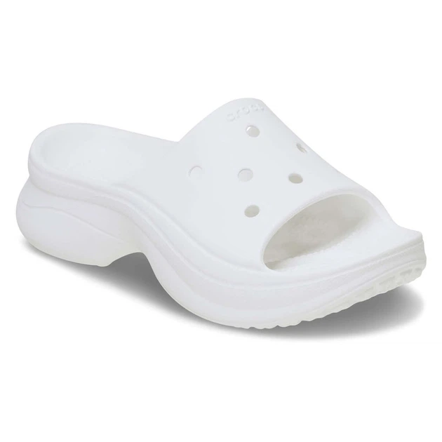 Шльопанці жіночі Crocs Bae Slide Platform White (37-38, білий) - зображення 2