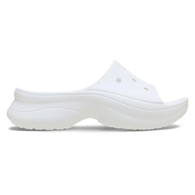 Шльопанці жіночі Crocs Bae Slide Platform White (37-38, білий) - зображення 5
