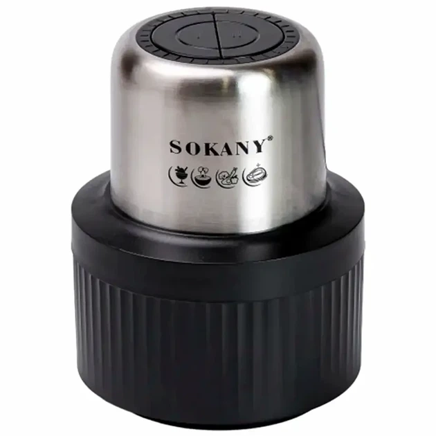 Подрібнювач кухонний комбайн Sokany SK-06008 800 Вт 2 швидкості 2 чаші скло для м'яса овочів фруктів - Фото 3 Подрібнювач кухонний комбайн Sokany SK-06008 800 Вт 2 швидкості 2 чаші скло для м'яса овочів фруктів - зображення 3