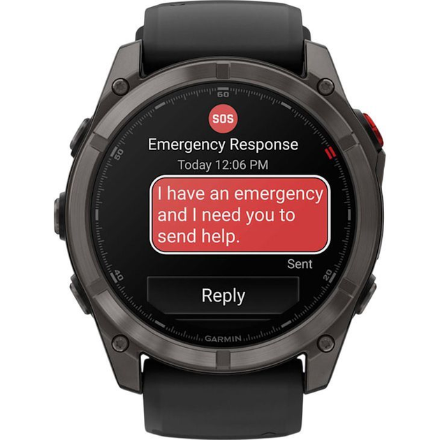 Смарт-часы Garmin Fenix 8 Pro AMOLED Sapphire 51mm Carbon Gray DLC Titanium with Black/Pebble Gray Silicone Band (010-03199-00/01) - Фото 3 Смарт-часы Garmin Fenix 8 Pro AMOLED Sapphire 51mm Carbon Gray DLC Titanium with Black/Pebble Gray Silicone Band (010-03199-00/01) - изображение 3
