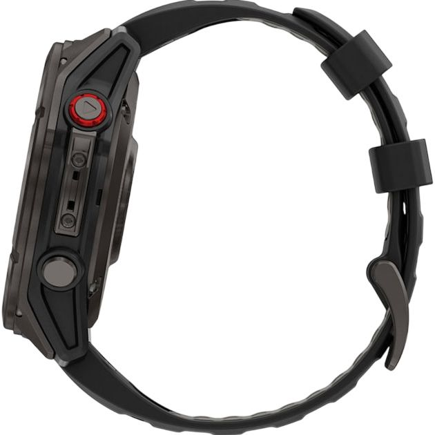 Смарт-часы Garmin Fenix 8 Pro AMOLED Sapphire 51mm Carbon Gray DLC Titanium with Black/Pebble Gray Silicone Band (010-03199-00/01) - Фото 5 Смарт-часы Garmin Fenix 8 Pro AMOLED Sapphire 51mm Carbon Gray DLC Titanium with Black/Pebble Gray Silicone Band (010-03199-00/01) - изображение 5