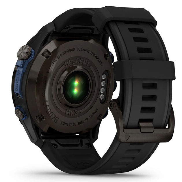 Смарт-часы Garmin Descent Mk3i – 43 mm Carbon Gray DLC Titanium w. Black Silicone Band (010-02753-10/11) - Фото 3 Смарт-часы Garmin Descent Mk3i – 43 mm Carbon Gray DLC Titanium w. Black Silicone Band (010-02753-10/11) - изображение 3