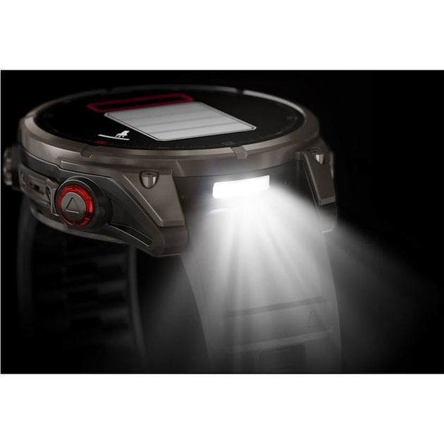 Смарт-часы Garmin Fenix 8 Pro AMOLED Sapphire 47mm Carbon Gray DLC Titanium with Graphite/Black Silicone Band (010-03198-11) - Фото 7 Смарт-часы Garmin Fenix 8 Pro AMOLED Sapphire 47mm Carbon Gray DLC Titanium with Graphite/Black Silicone Band (010-03198-11) - изображение 7