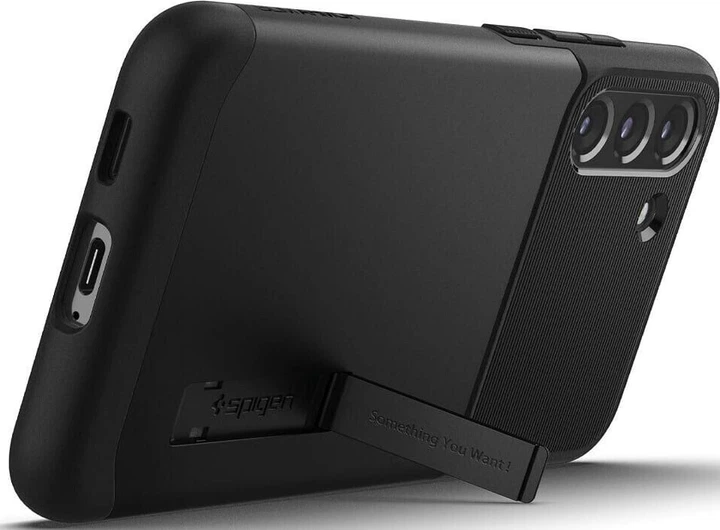 Чехол противоударный с подставкой Spigen Slim Armor для Samsung Galaxy S22 (S901) Black ACS04013 - Фото 3 Чехол противоударный с подставкой Spigen Slim Armor для Samsung Galaxy S22 (S901) Black ACS04013 - изображение 3