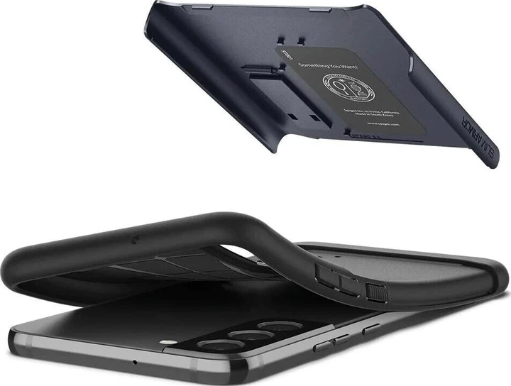 Чохол протиударний з підставкою Spigen Slim Armor для Samsung Galaxy S22 (S901) Slate ACS04014 - Фото 4 Чохол протиударний з підставкою Spigen Slim Armor для Samsung Galaxy S22 (S901) Slate ACS04014 - зображення 4