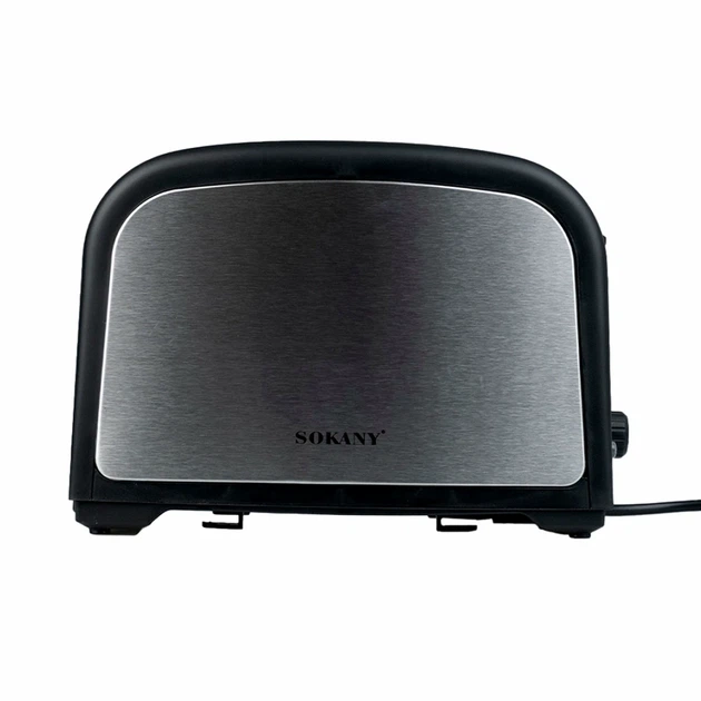 Тостер Sokany HJT008SBST 800 Вт два отделения черный для дома с функцией подогрева и размораживания - изображение 2