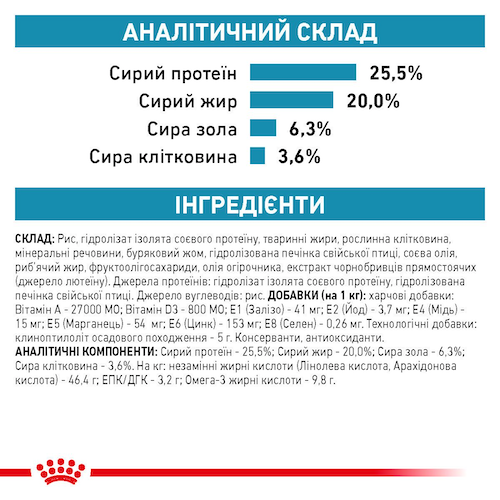 Корм сухий Royal Canin Hypoallergenic Cat для котів при харчовій алергії 2.5 кг - зображення 6