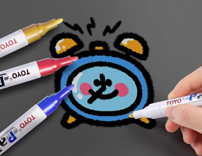 Универсальный Красящий Маркер TOYO Paint Marker - Роскошный Золотой Металлик - Фото 8 Универсальный Красящий Маркер TOYO Paint Marker - Роскошный Золотой Металлик - изображение 8