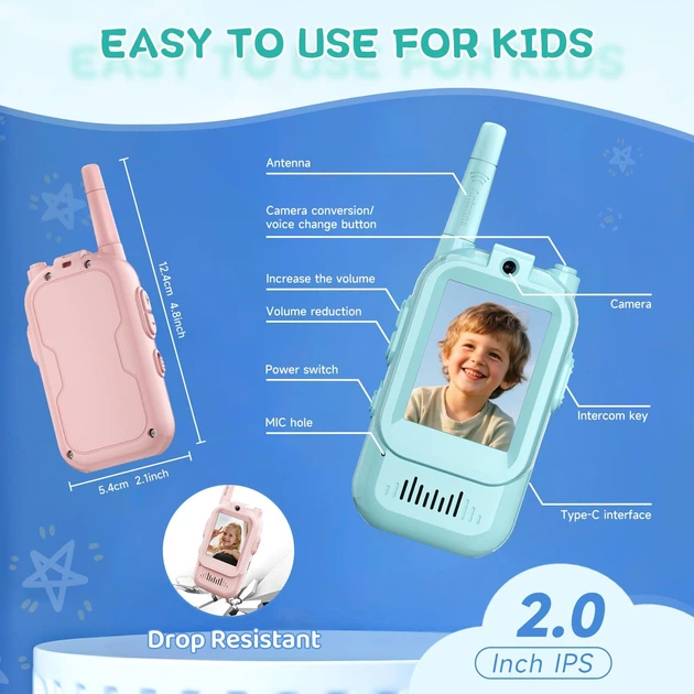 Дитячі відеорації JK200 Blue Pink 2 шт - зображення 3
