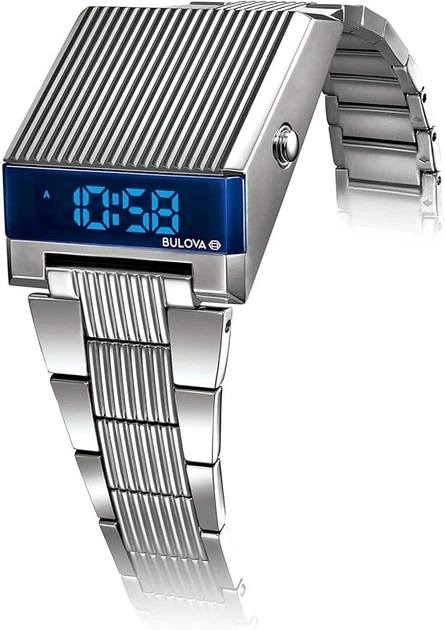 Наручные часы Bulova 96C139 Computron LED Silver/Blue - изображение 3