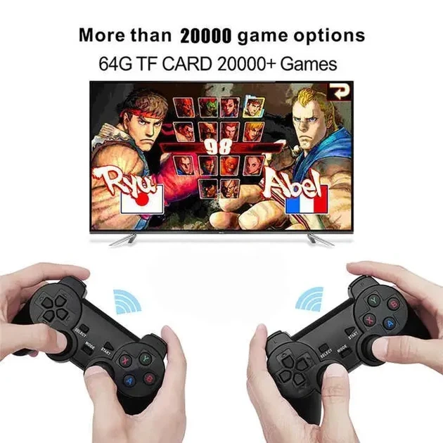 Комплект Игровой проектор Everon HY320 mini 1000 игр + 2 беспроводных джойстика (22) - Фото 6 Комплект Игровой проектор Everon HY320 mini 1000 игр + 2 беспроводных джойстика (22) - изображение 6