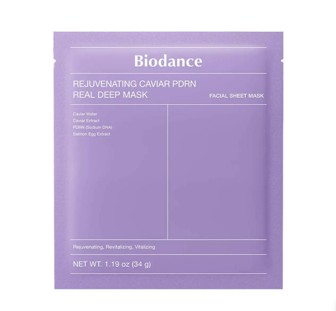 Гідрогелева маска з ікрою та PDRN Biodance Rejuvenating Caviar PDRN Real Deep Mask, 1 шт - Фото 1 Гідрогелева маска з ікрою та PDRN Biodance Rejuvenating Caviar PDRN Real Deep Mask, 1 шт - зображення 1