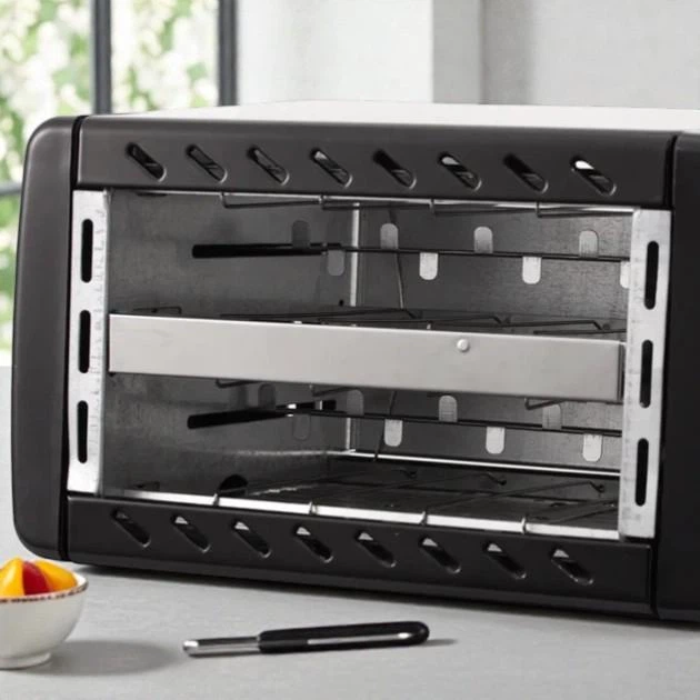 Тостер Domotec MS на 2 ломтика 650 Вт съемный поддон для крошек регулировка поджаривания черный (36Z) - Фото 2 Тостер Domotec MS на 2 ломтика 650 Вт съемный поддон для крошек регулировка поджаривания черный (36Z) - изображение 2