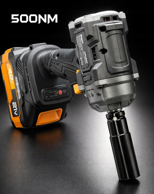 Гайковерт ударний акумуляторний 500Нм Majster Pro - Фото 4 Гайковерт ударний акумуляторний 500Нм Majster Pro - зображення 4