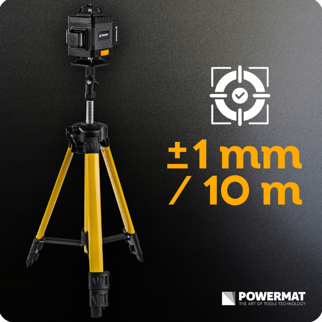 16-рядковий лазерний рівень 4D 360 ° Powermat 40м PM1492 - зображення 7